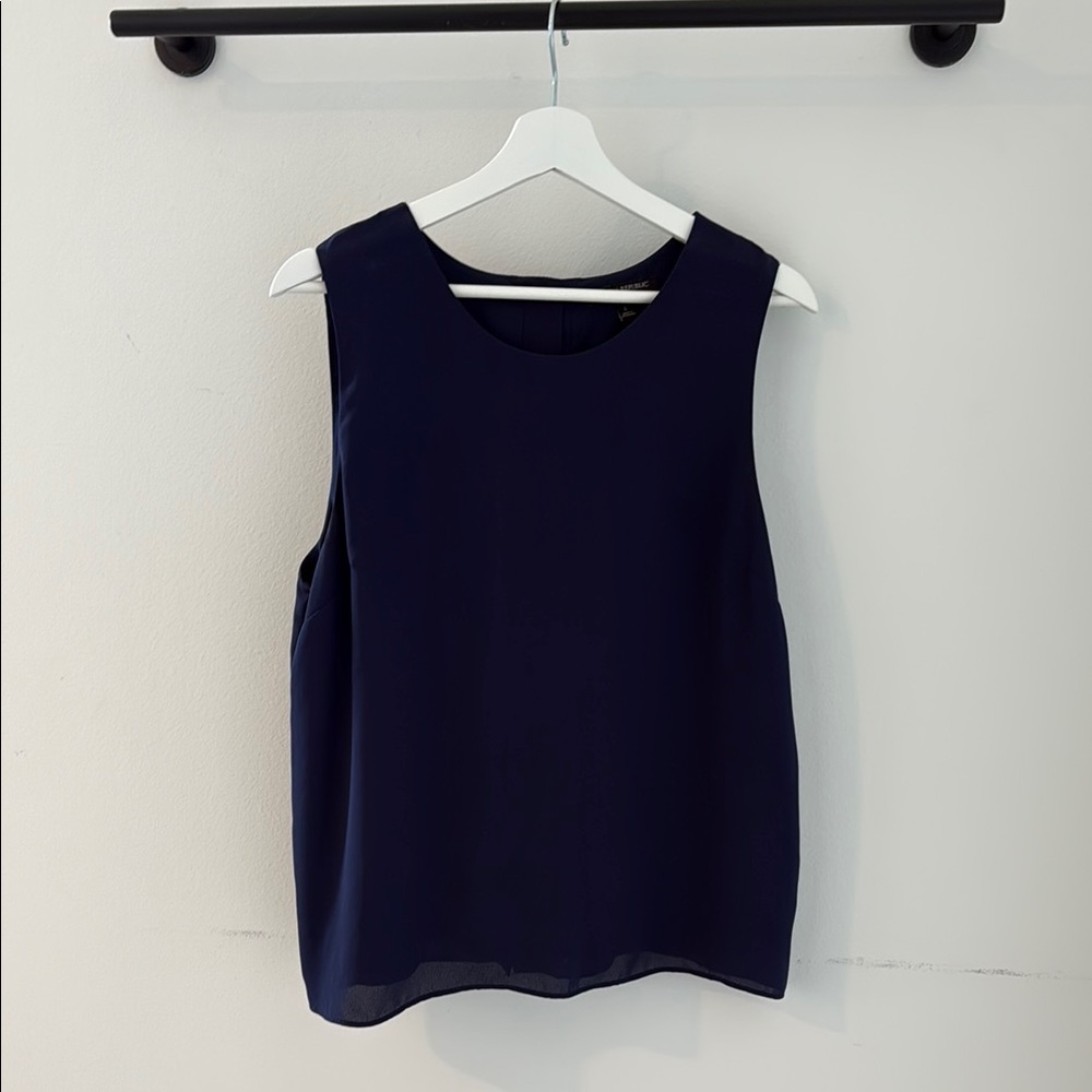 Navy Sleeveless Women's Top